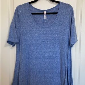 LuLaRoe M Heather Blue Perfect T